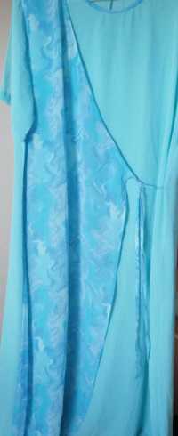 Nowa sukienka zwiewna turkusowy błękit M/L/XL