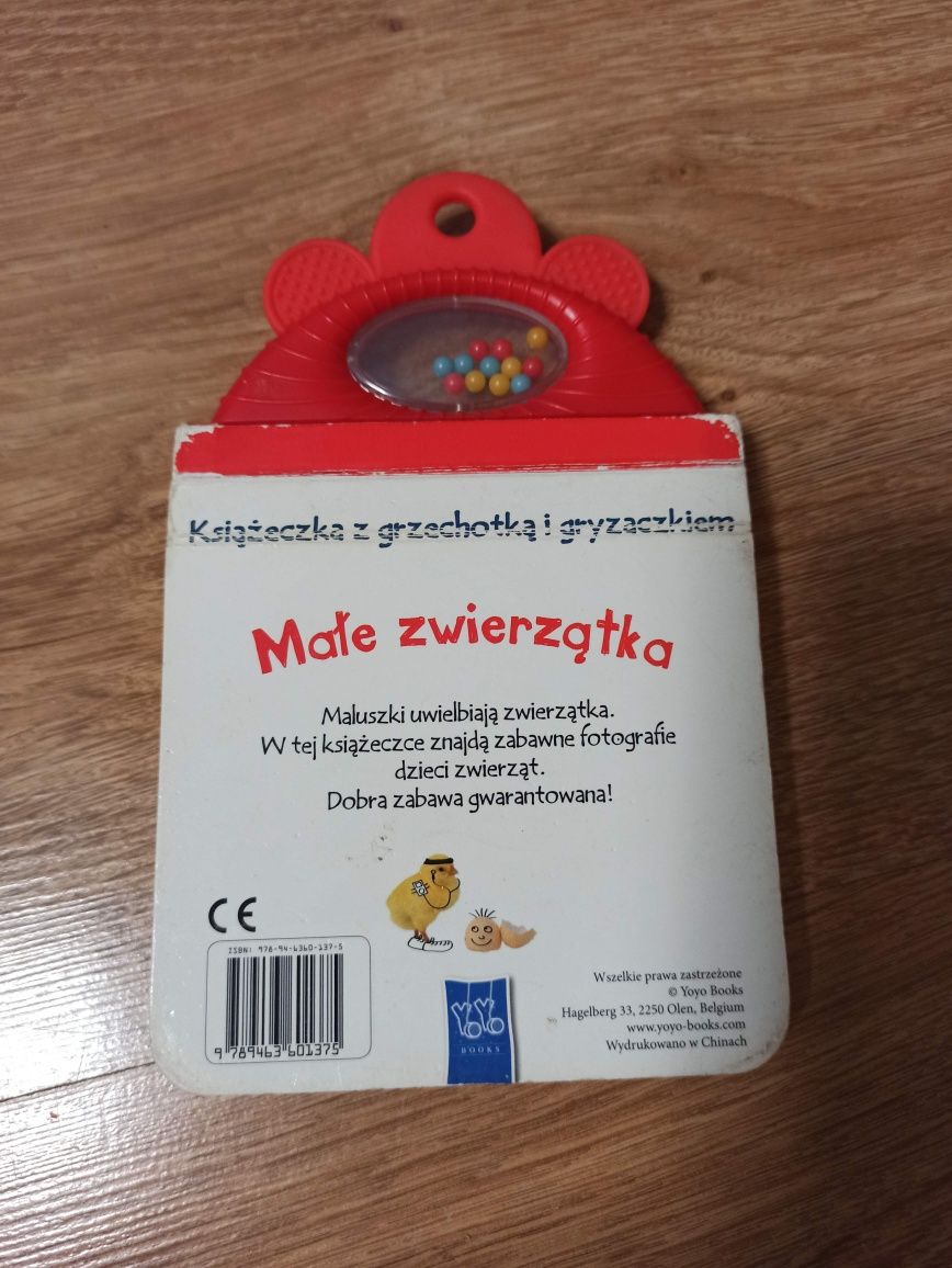 Książeczka gryzak grzechotka