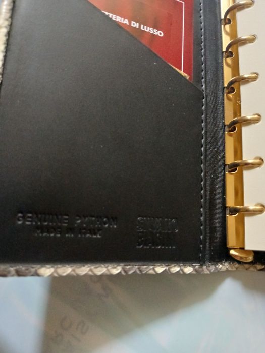 silvano biagini блокнот нотатник зі шкіри пітона