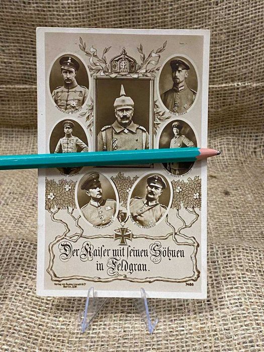 B317 pocztówka original wojsko Pruskie Kaiser Wilhelm 2  ww1 LUX