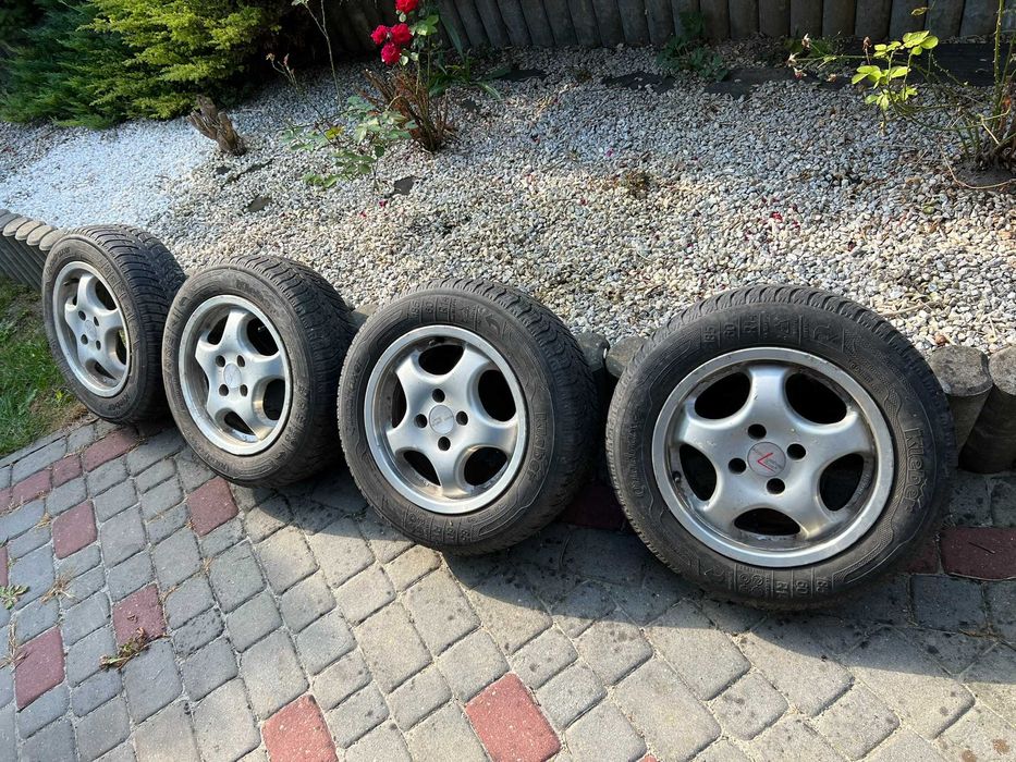 ALUFEGLI 14" 4x100 + opony kleber 185x60 renault, opel, lanos