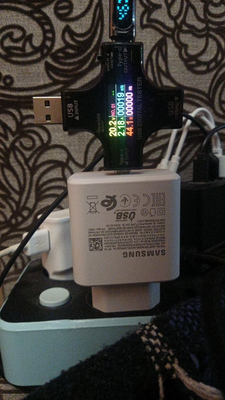 Блок живлення Type-C Samsung 45w. EP-TA845. Швидка зарядка PD 3.0