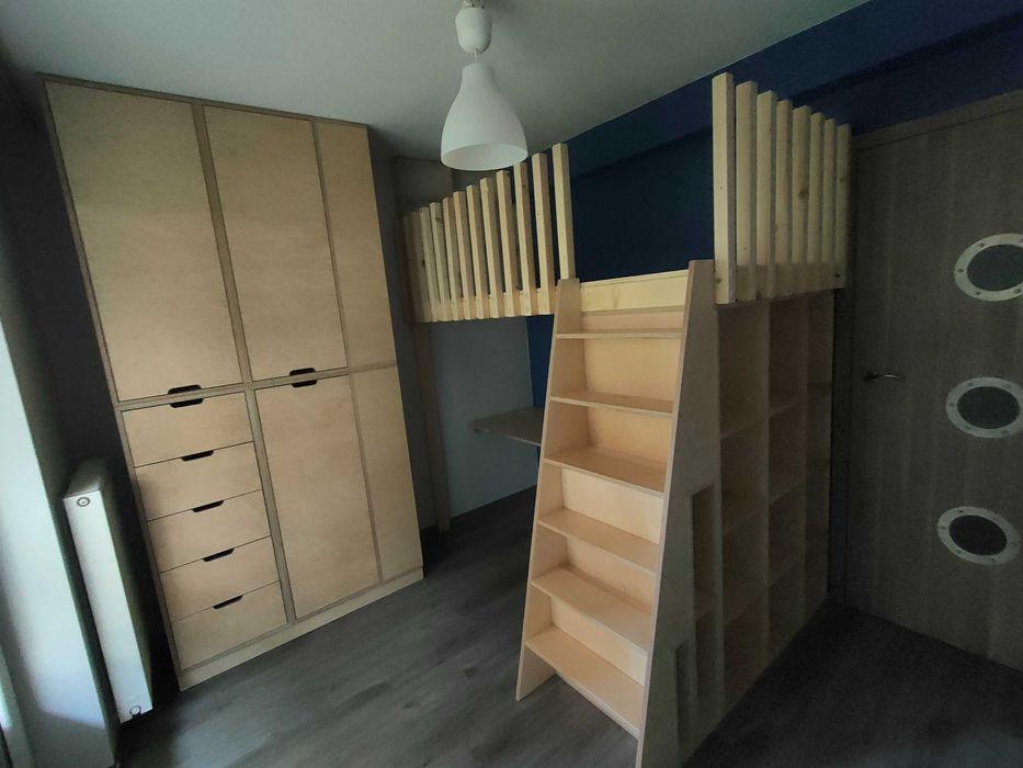 dla dziecka, zjeżdżalnia, antresola, do zabawy, sklejka, na wymiar