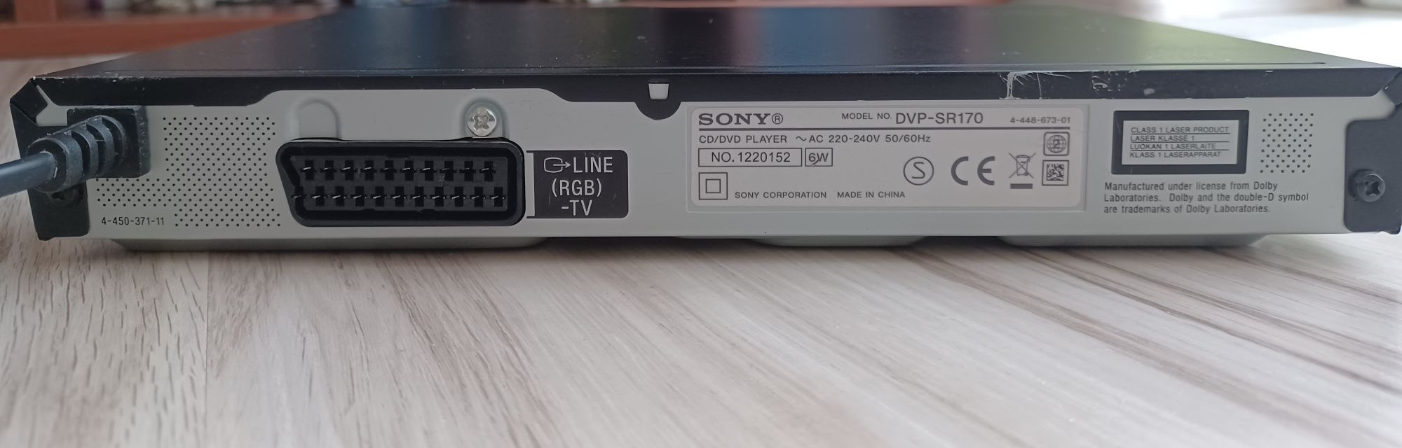 Odtwarzacz DVD Sony DVP-SR170