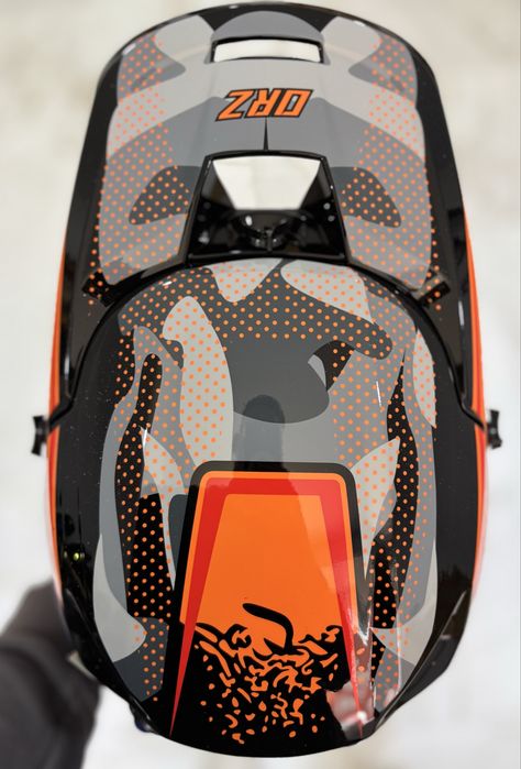 Ендуро кросовий шолом ORZ, Fox на мотоцикл, шлем зелений із окулярами