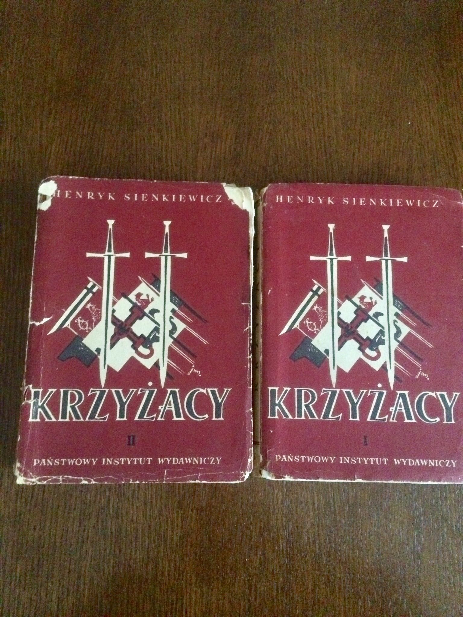 Książka Krzyżacy wydanie I z 1951 roku