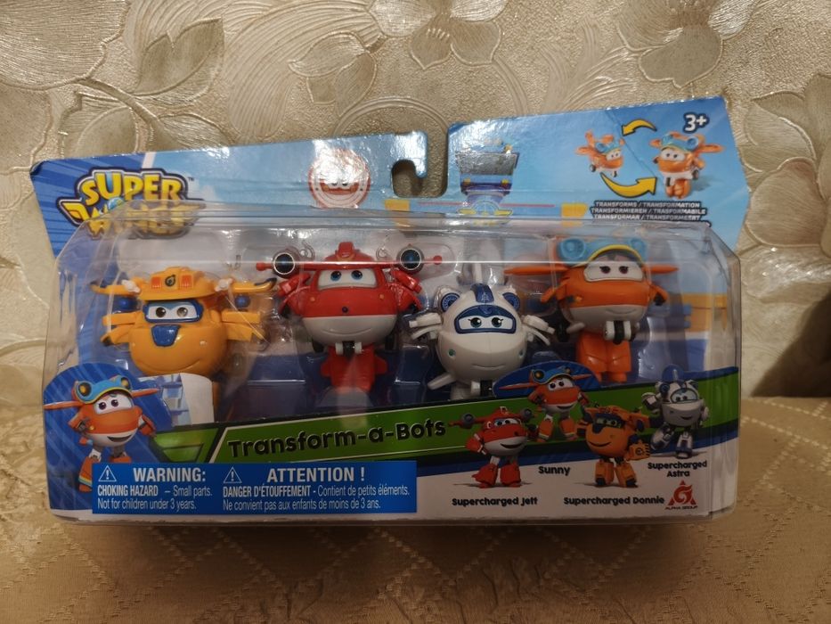 Super Wings набір 4шт. Супер крила Jett, Donnie, Astra, Sunny