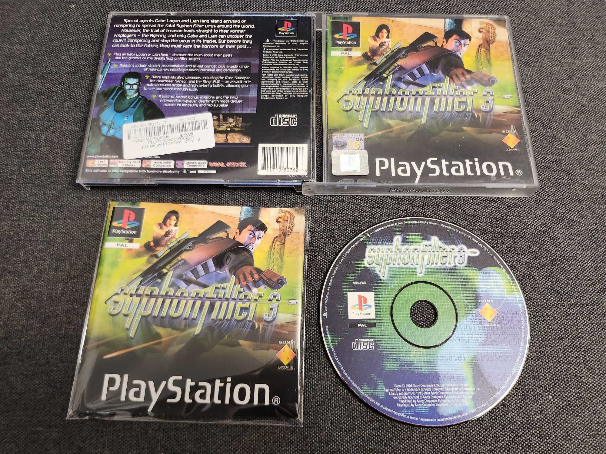 PSX Syphon Filter 3 Premierowa Kompletna Angielska