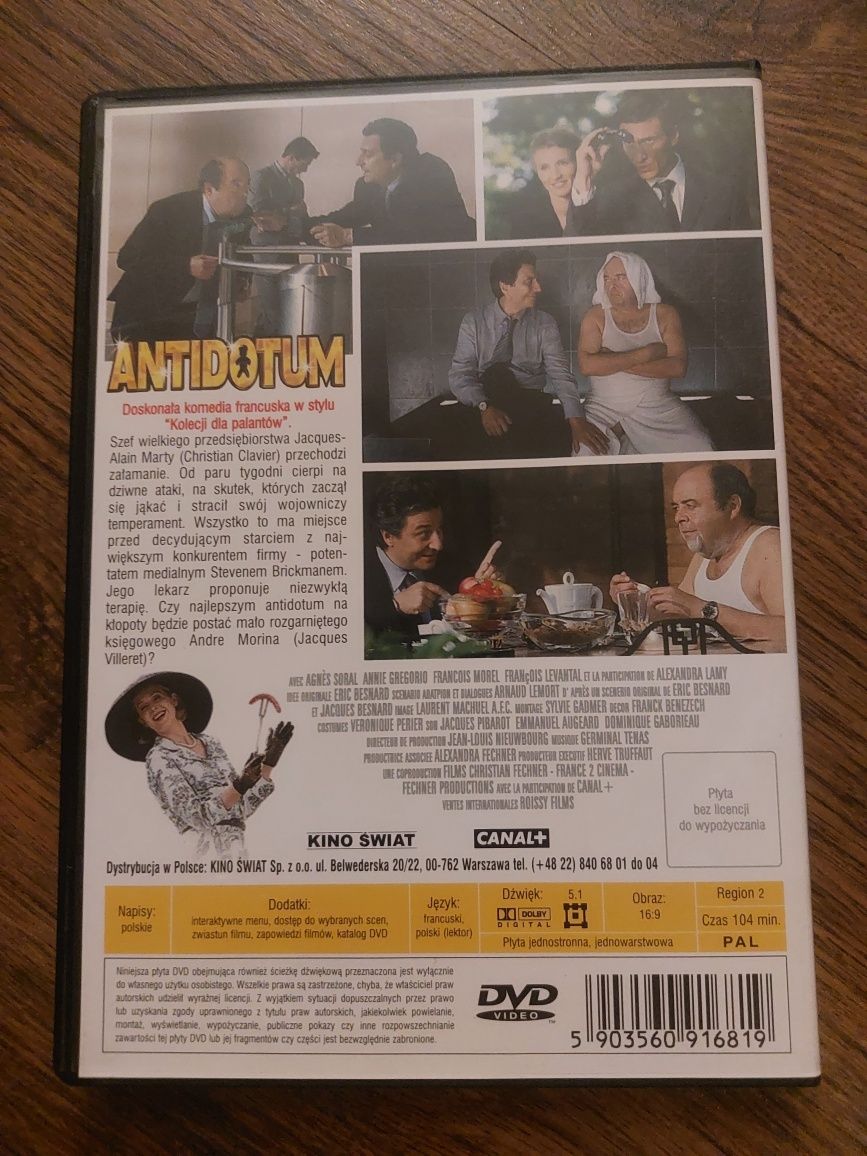 Antidotum DVD komedia francuska język francuski, polski lektor