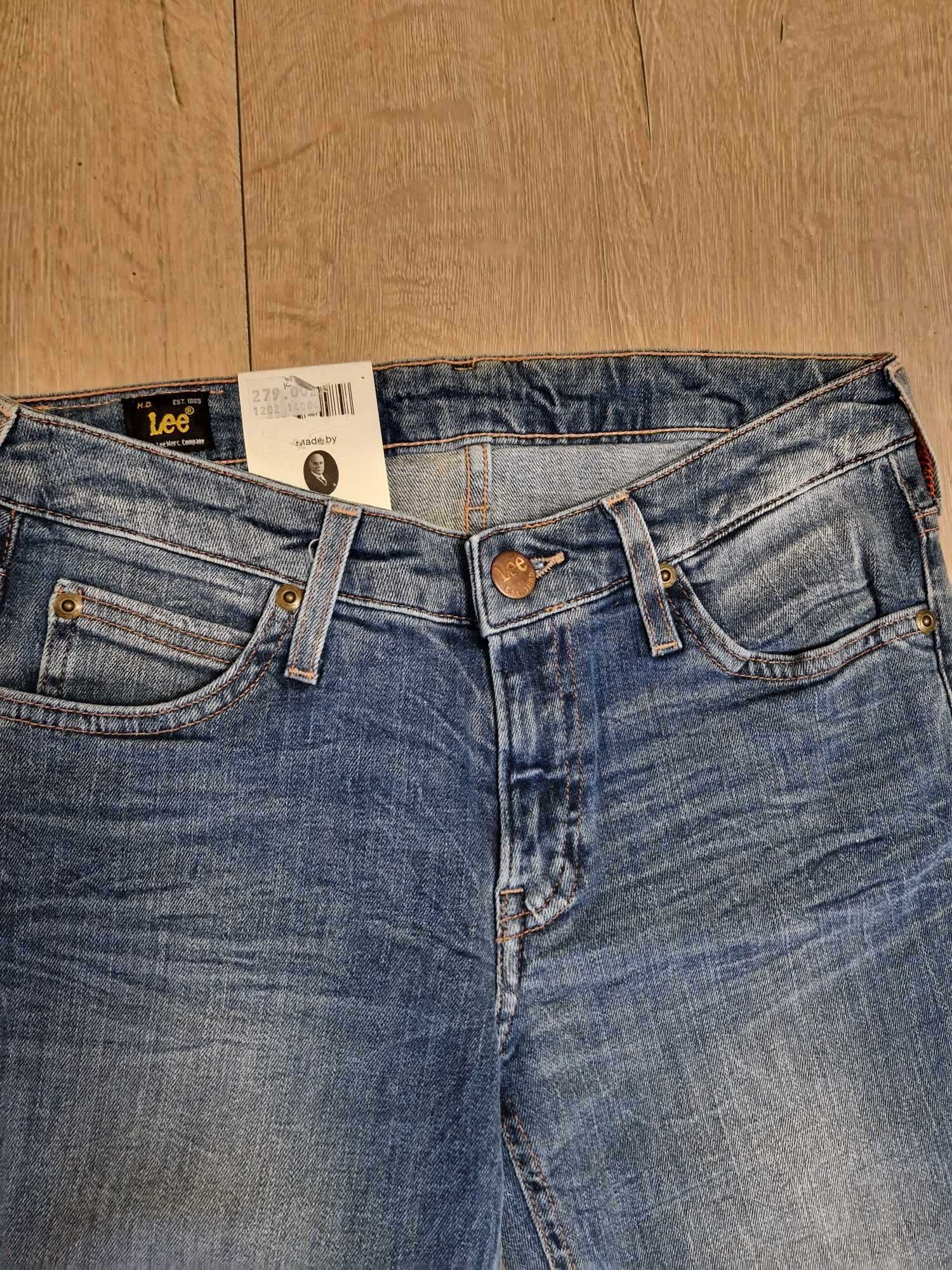 Nowe damskie spodnie jeansowe LEE Marlin rozmiar W26 L31