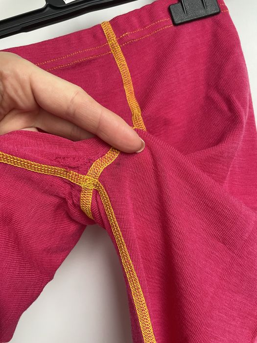 Termiczne dziewczece leginsy wełniane Janus 104 stan dobry merino wool
