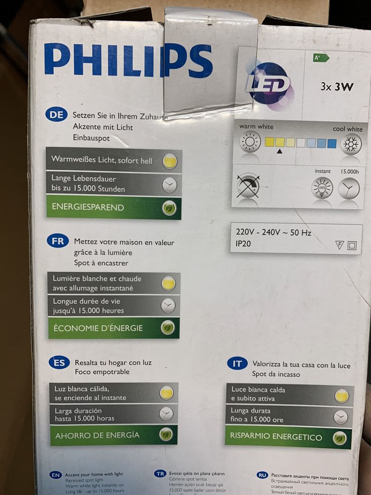 Lampa Philips smart spot LED 3W