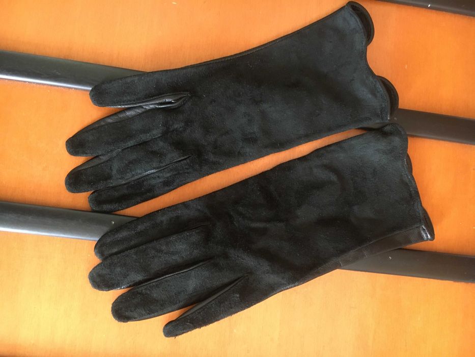 Перчатки L. Carvari. Кожа и замш натуральные. р.7