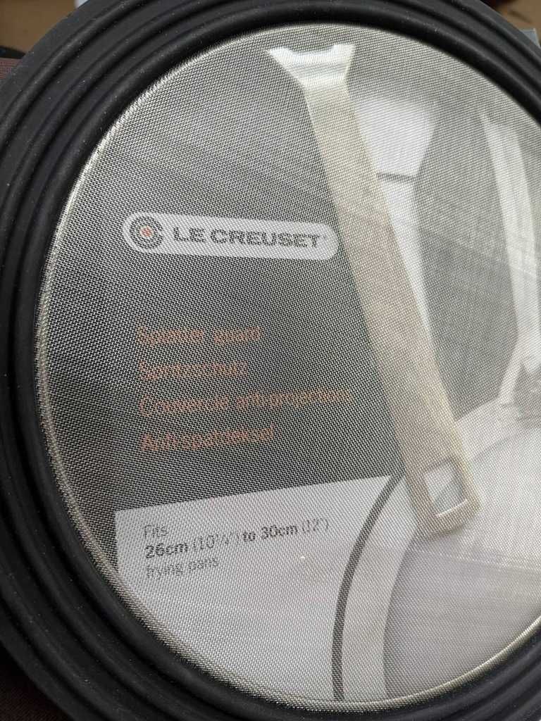 LE CREUSET osłona patelni se stali nierdzewnej 26 CM DO 30 CM