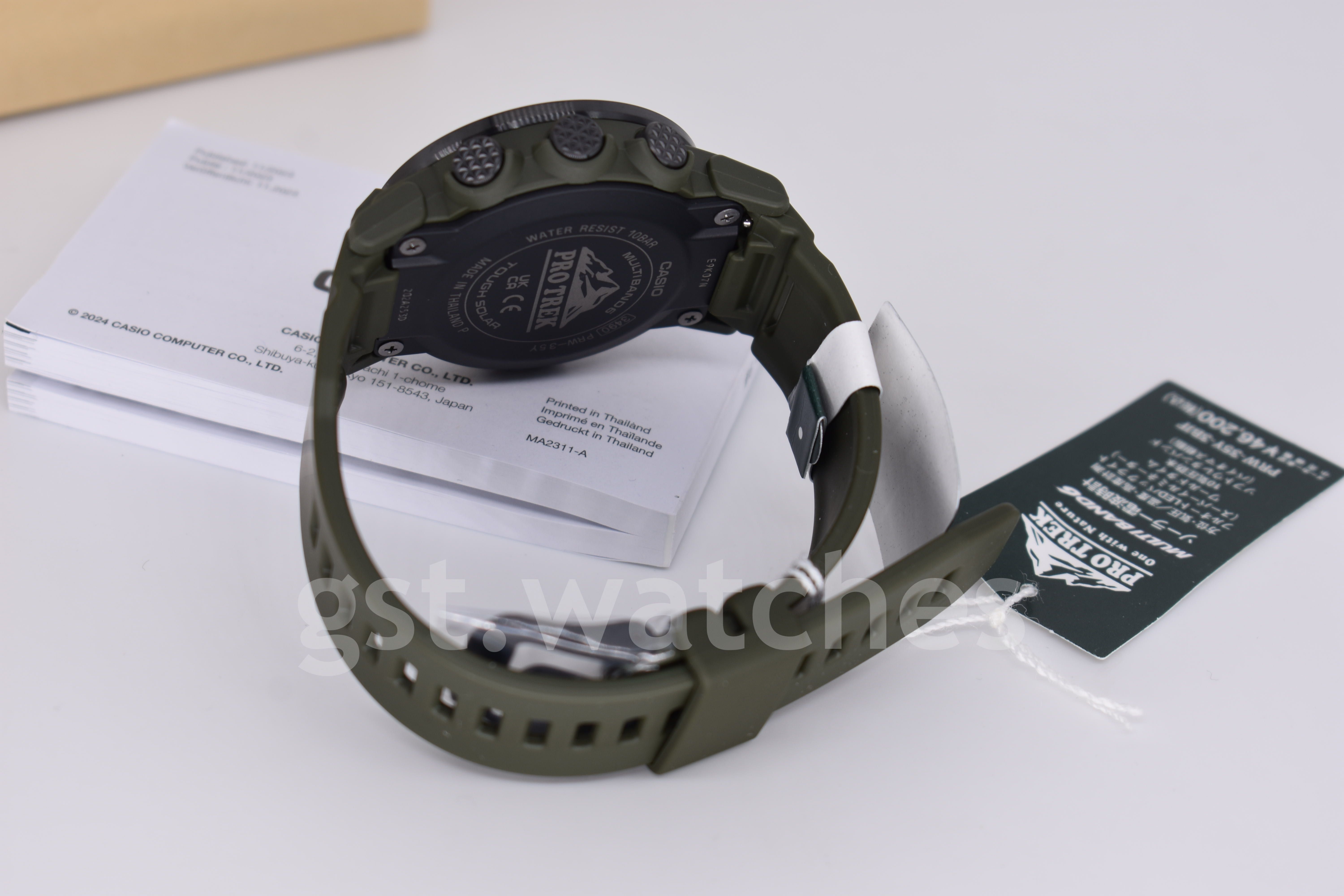 Casio Pro-Trek PRW-35Y-3B NEW ORIGINAL | Triple Sensor | Solar