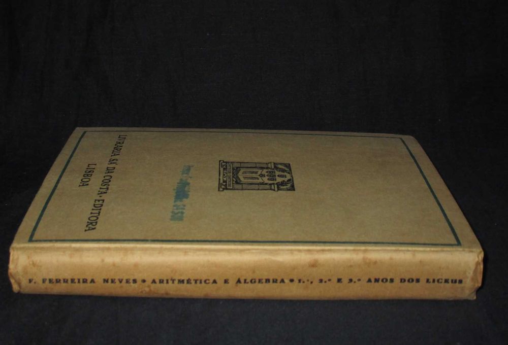 Livro Aritmética e Álgebra Francisco Ferreira Neves