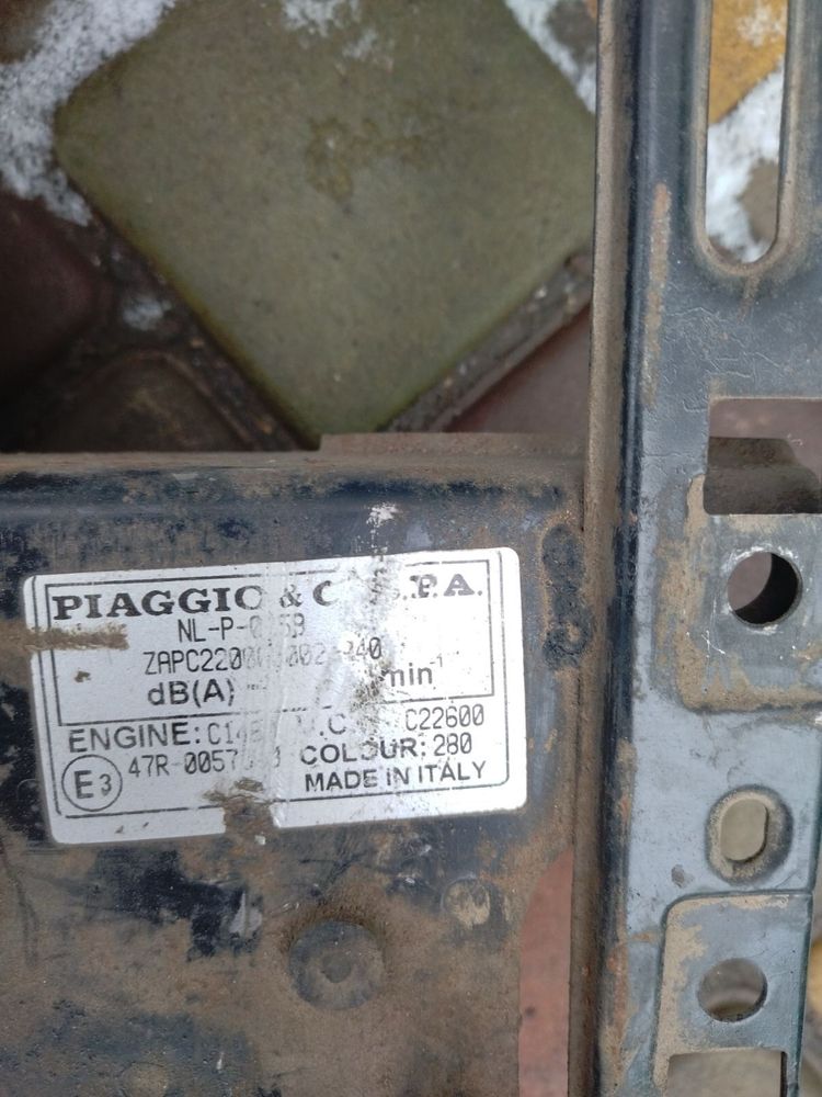 Рама Piaggo Typhoon