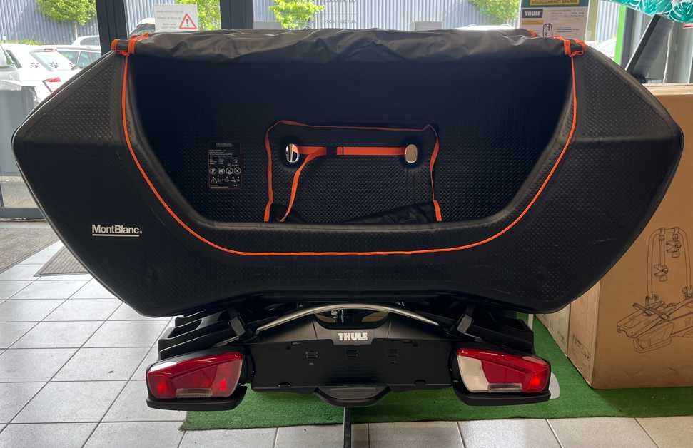 BOKS do wielu platform rowerowych na hak MONT BLANC Senja Cargo Box