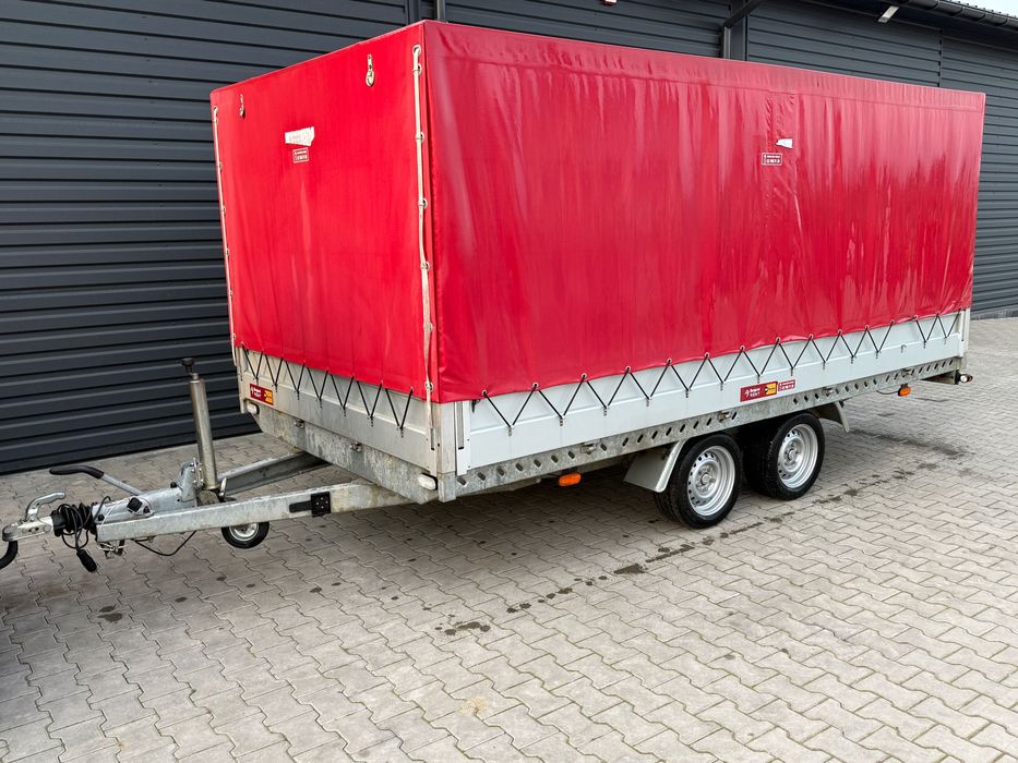 Przyczepa samochodowa z plandeką STEMA 2.7 DMC 4x2m