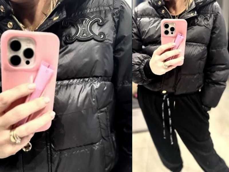 Puffer 2 w1 kamizelka pikowana kurtka  złote guziki S-M-L