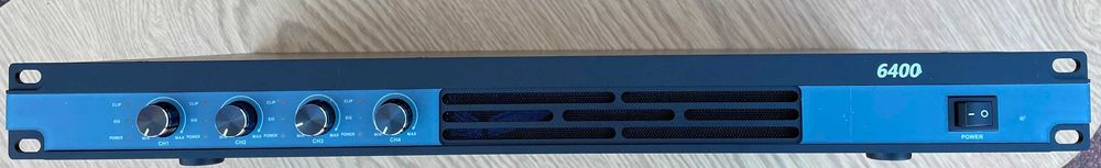 Wzmacniacz potęga mocy 6400W  dwie końcówki mocy w jednej obudowie