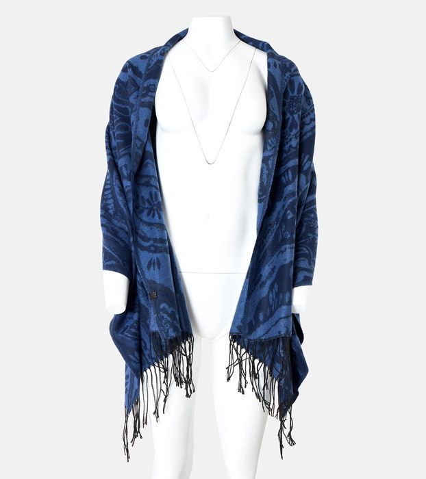 Czarno-brązowy szalik w kwiaty Colonie