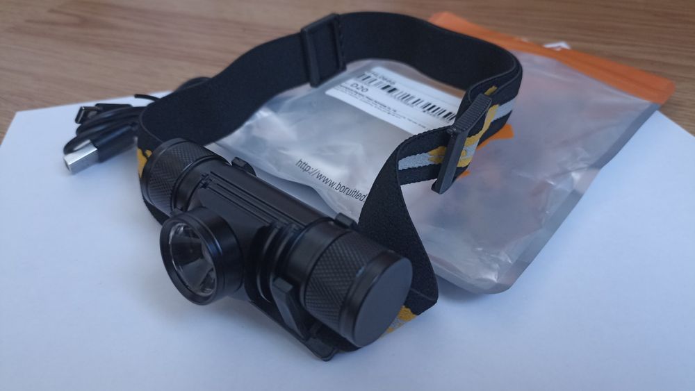 Boruit d20 sololandor потужний світлодіодний налобний ліхтар з зумом t