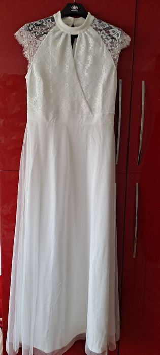 suknia sukienka ślubna wesele ślub przyjęcie święta bal 40 L 42 xl