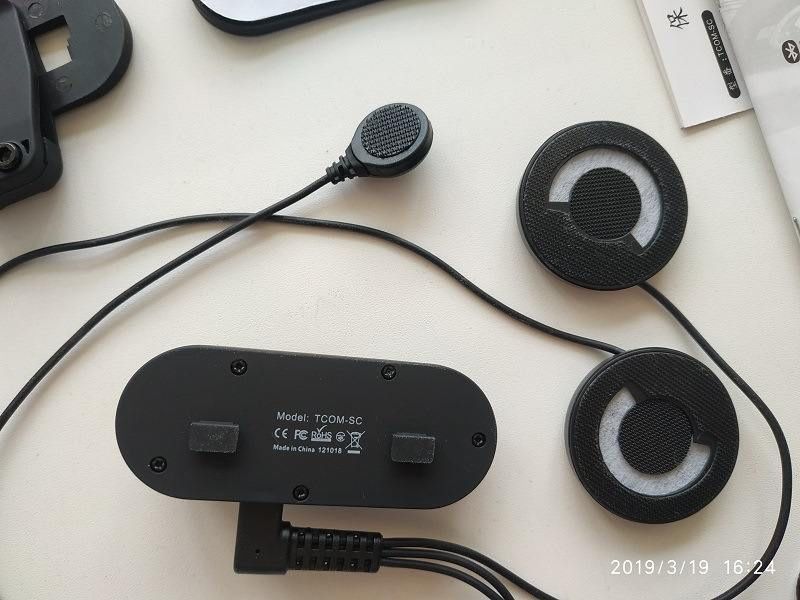 Bluetooth-мотогарнитура  FreedConn T-Com SC дисплей, радио, интерком