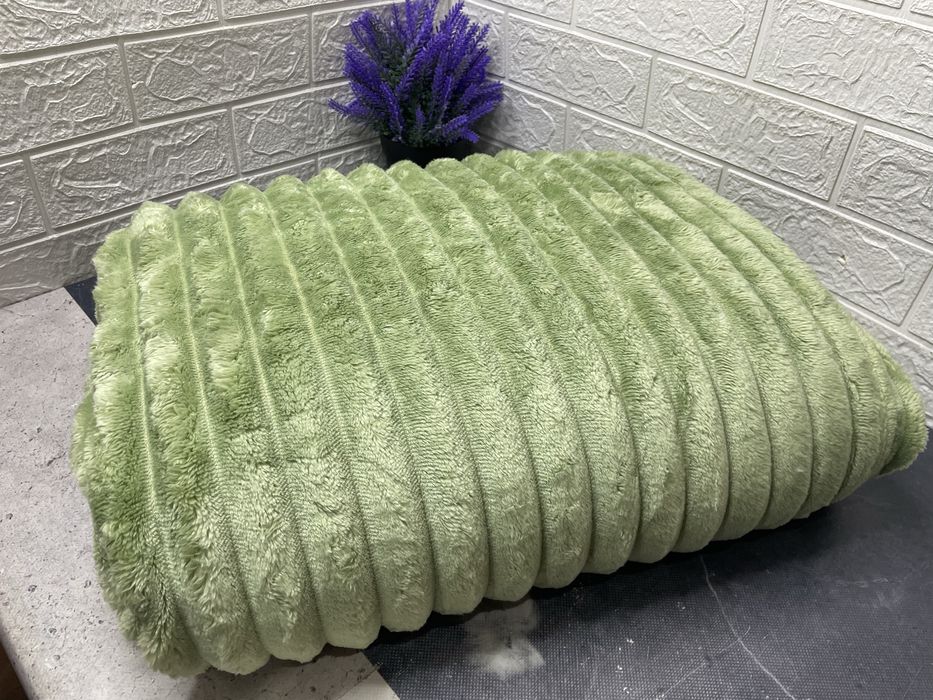 Плед шарпей 200/230см  3.5см смужка. Подарункова сумка!