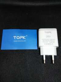 Быстрая зарядка для планшета, смартфона TOPK 18 Вт Quick Charge 3,0