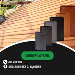 dachówka ceramiczna płaska Braas Turmalin antracyt   kompletny dach