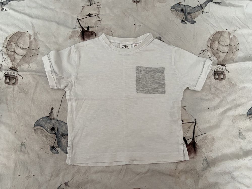 Zestaw 2x T-shirt Zara 80 cm dla chłopca niemowlaka