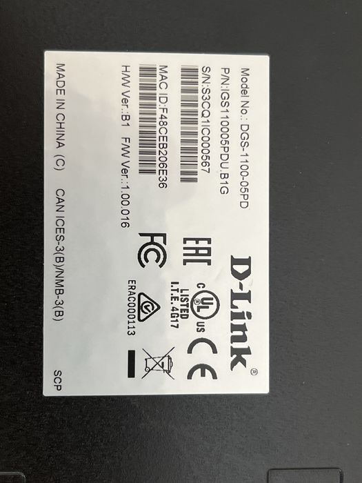 Комутатор мережевий D-Link DGS-1100-05PD