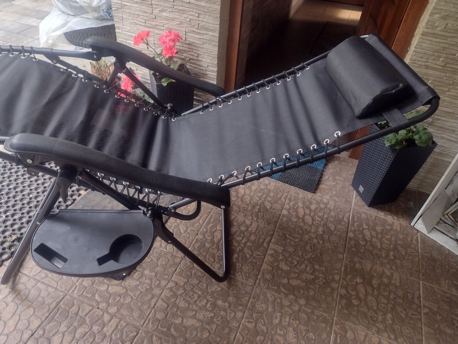 leżak ogrodowy, plażowy składany -nowy