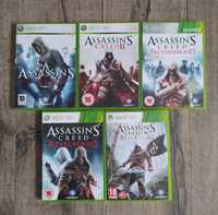 Zestaw 5 Gier Assassin's Creed Wysyłka Xbox 360