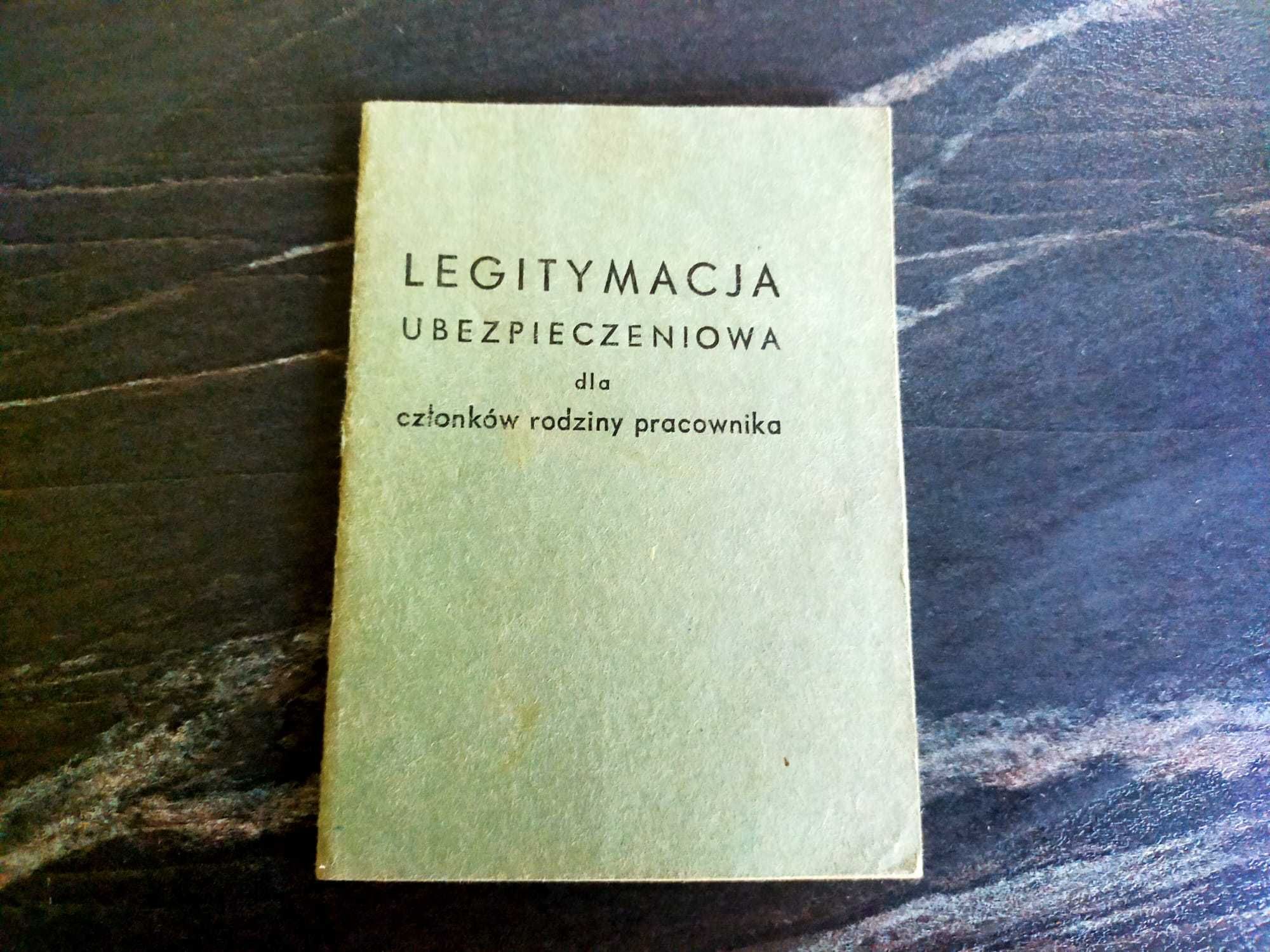 Legitymacja ubezpieczeniowa kolejowa 1962