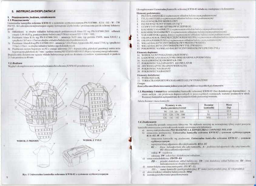 Uniwersalna kamizelka OCHRONNA KWM-02 wojskowa moro ew beżowy kolor