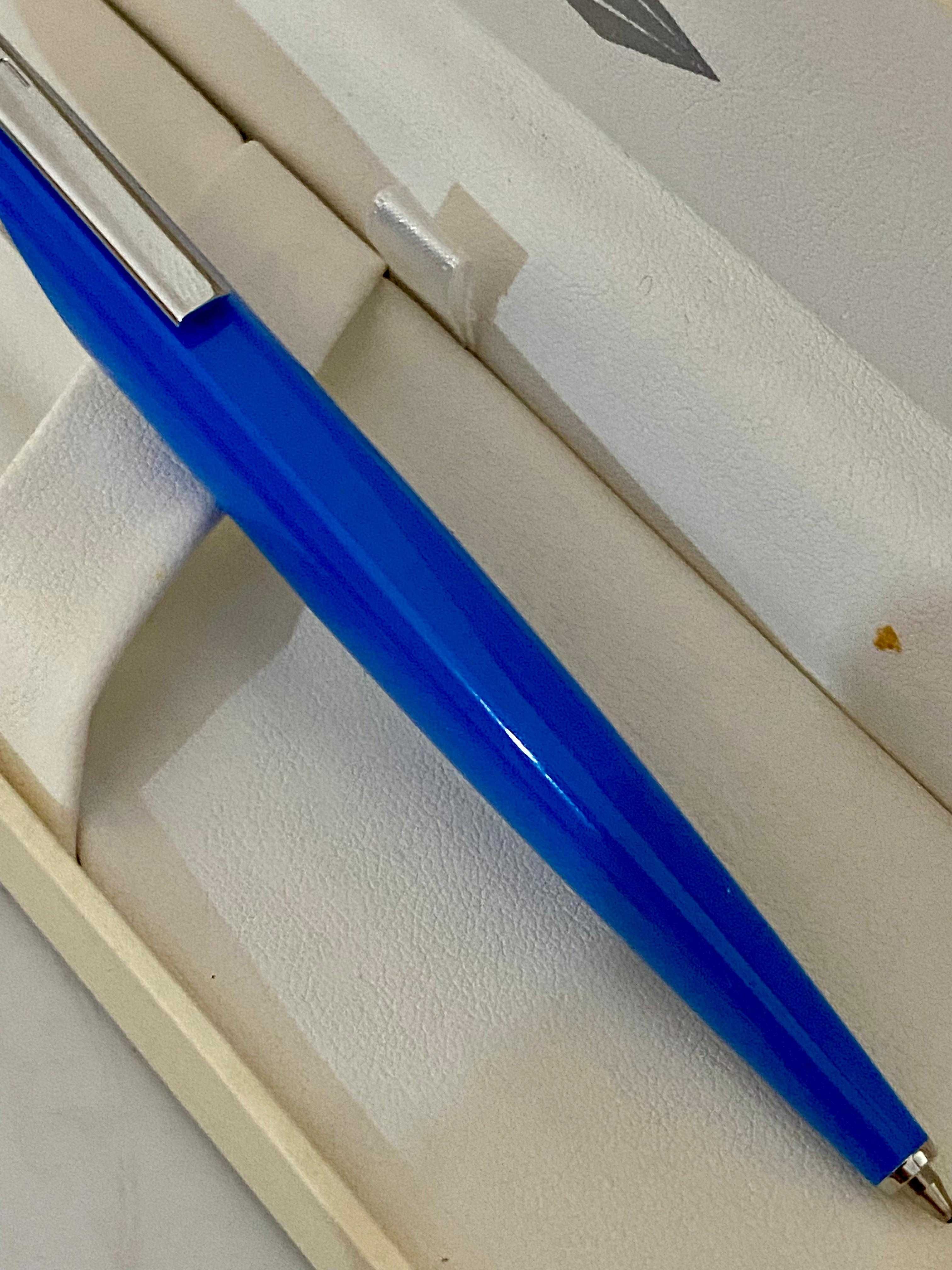 Caneta ST Dupont Esferográfica Jet 8 Azul com Caixa