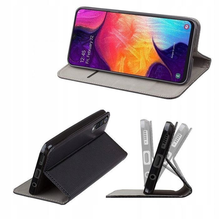 Etui Z Klapką Magnet Do Samsung S21 Ultra Książkowe Obudowa Czarne