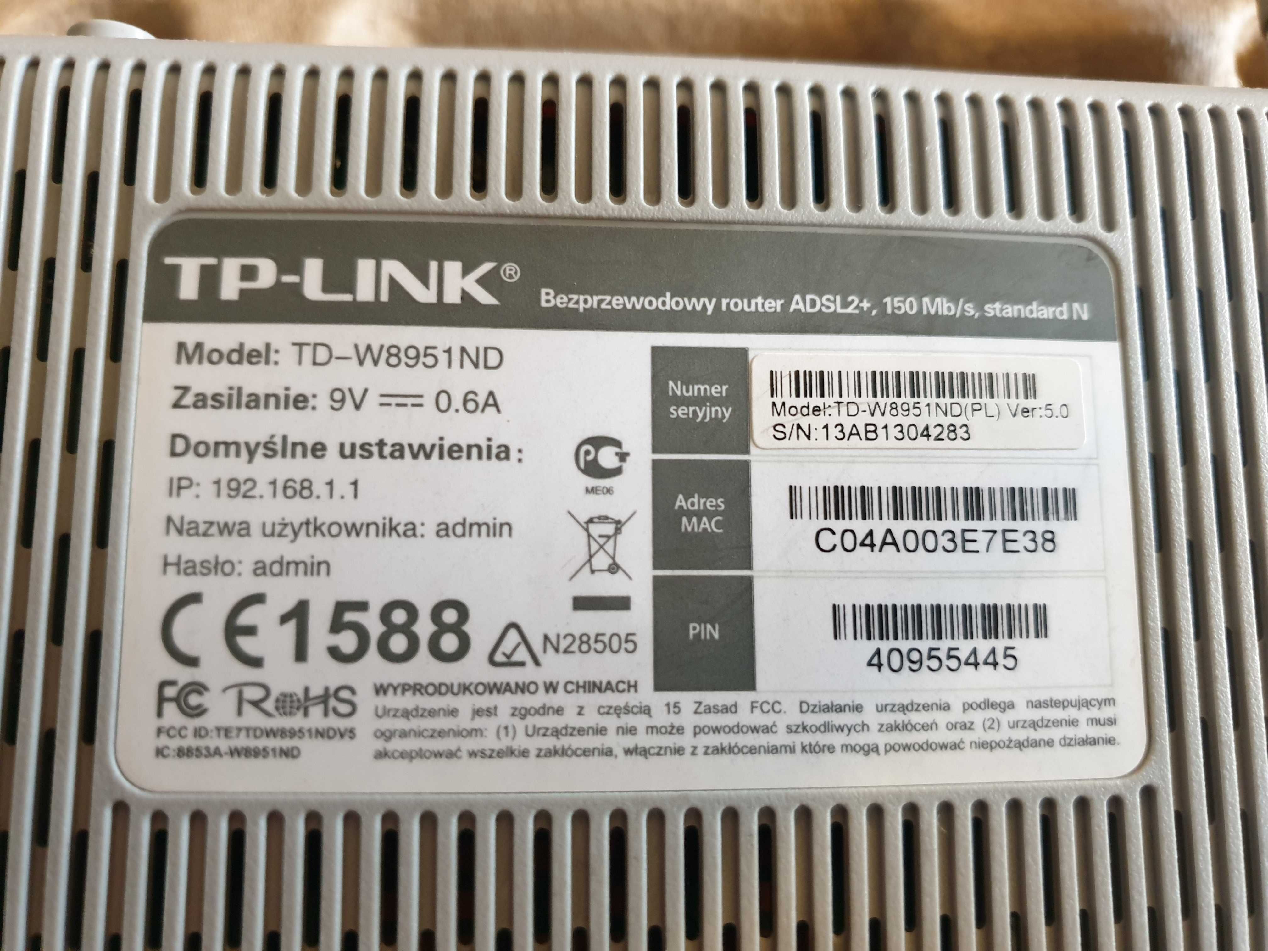 Router TP-LINK TD-W8951ND