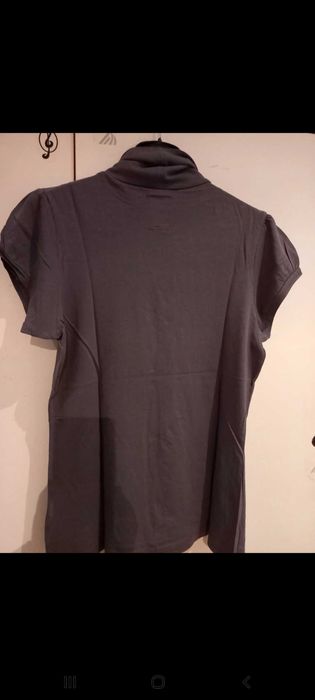 Camisola de gola alta e manga curta - Zara