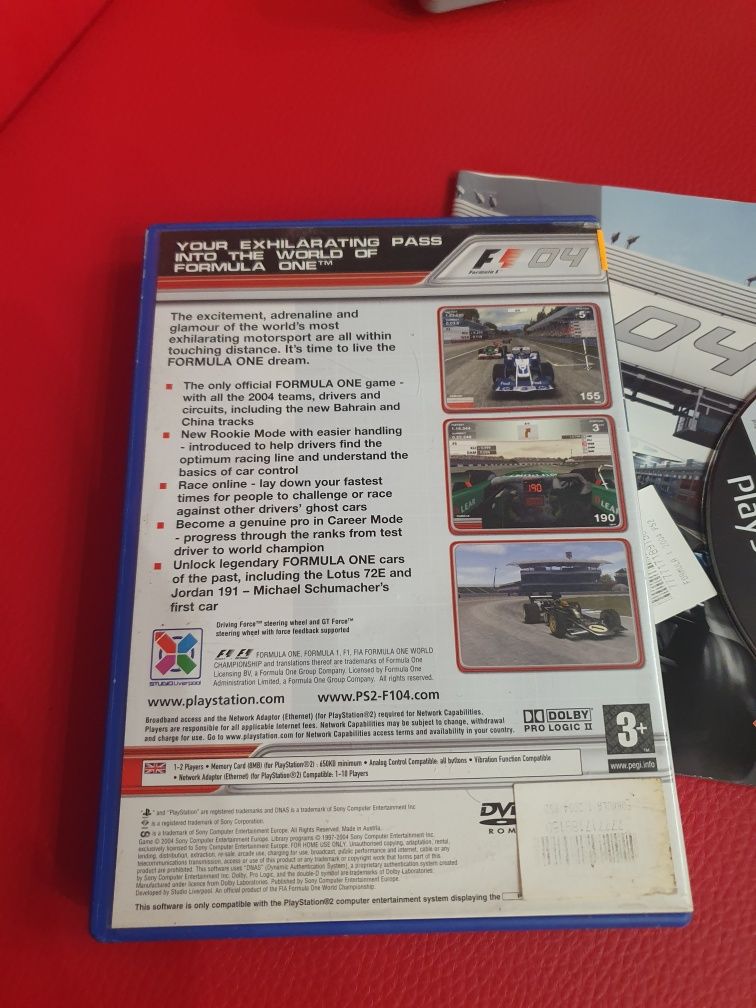 Gra gry ps2 playstation 2 Formula One 04 F1 Formuła 2004