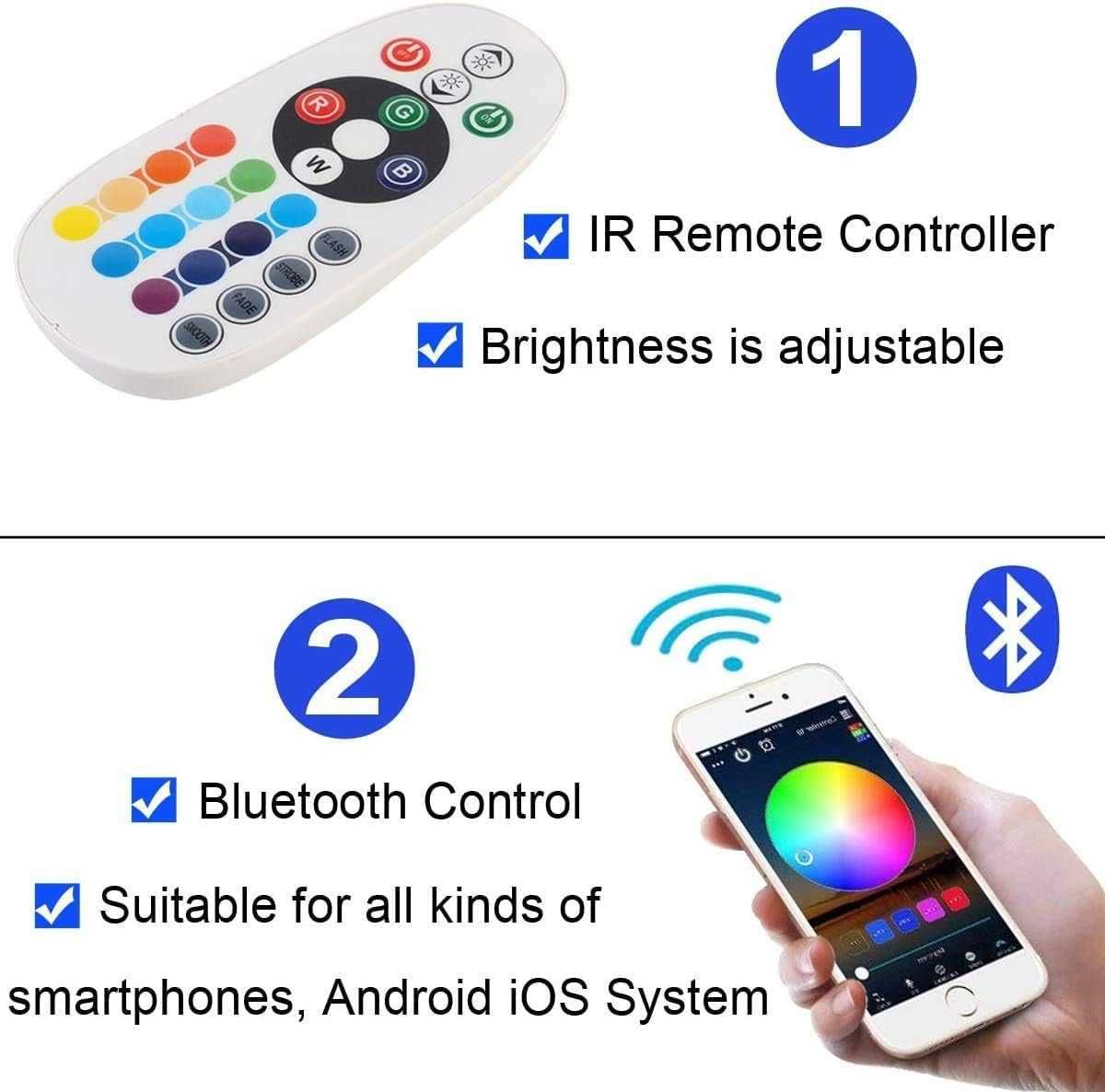 Taśma świetlna LED GreenSun RGB 10mb bluetooth