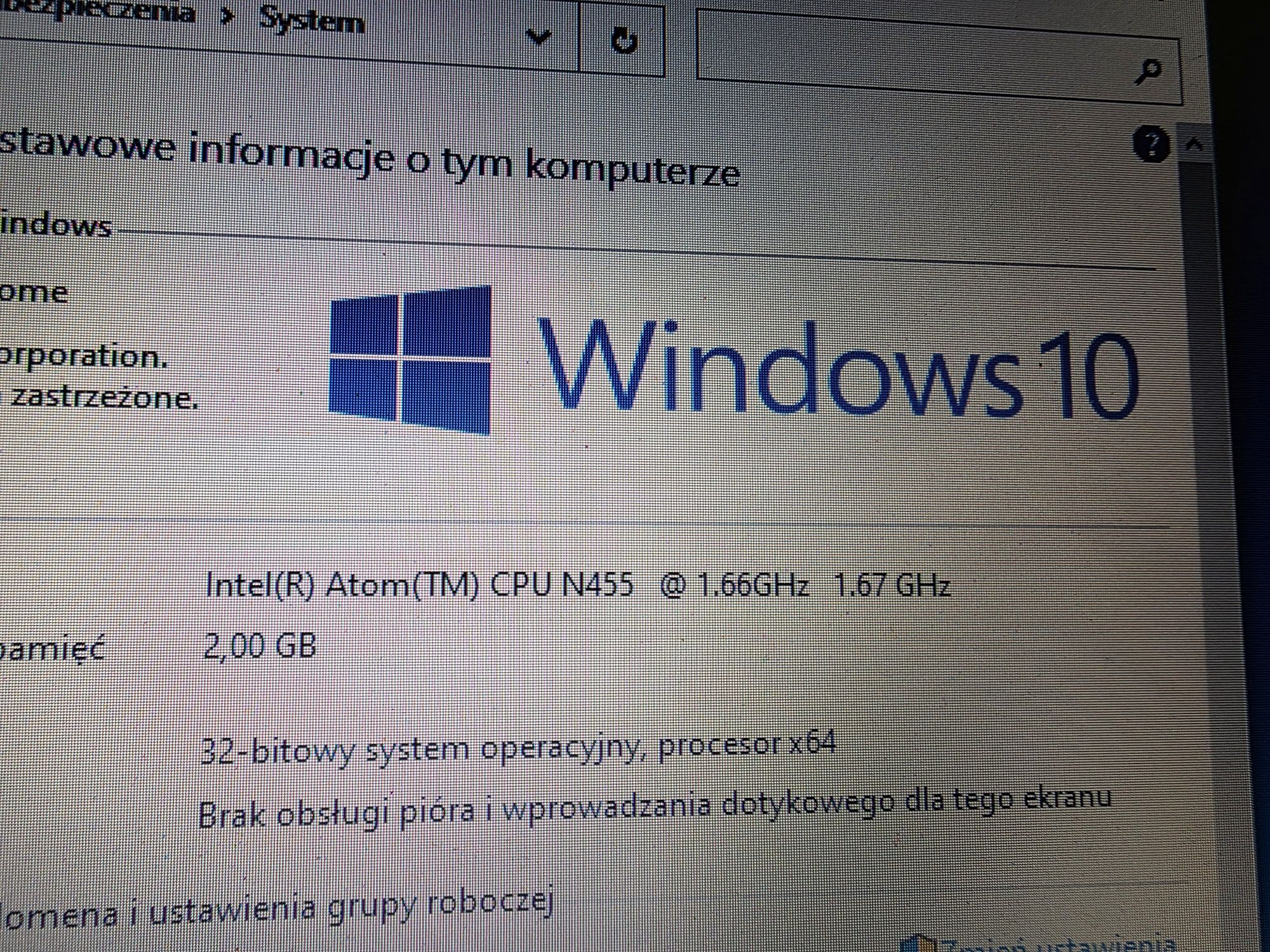 Laptop netbook Toshiba NB255