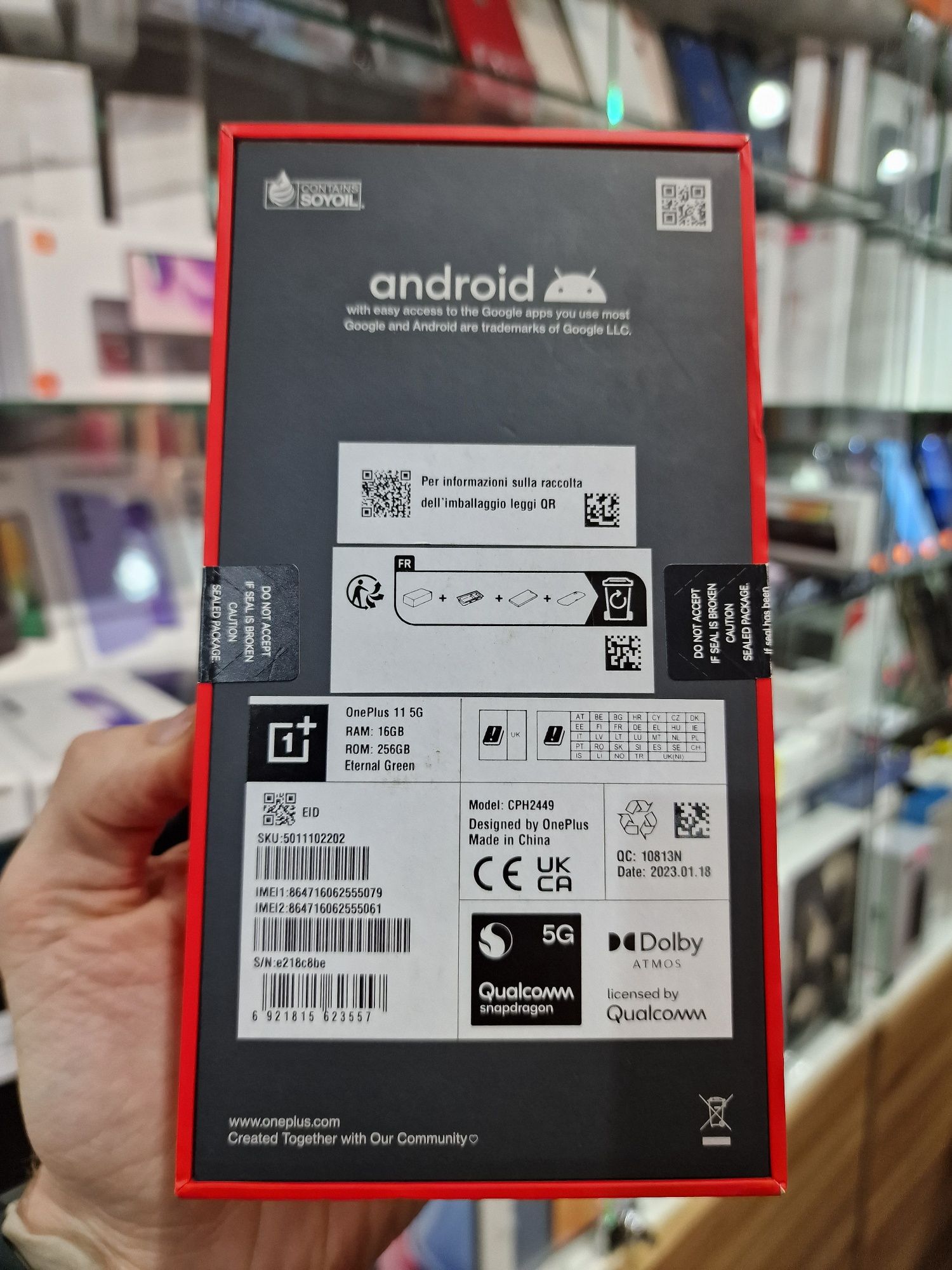 Смартфон OnePlus 11 5g 8/128GB Black CPH2449