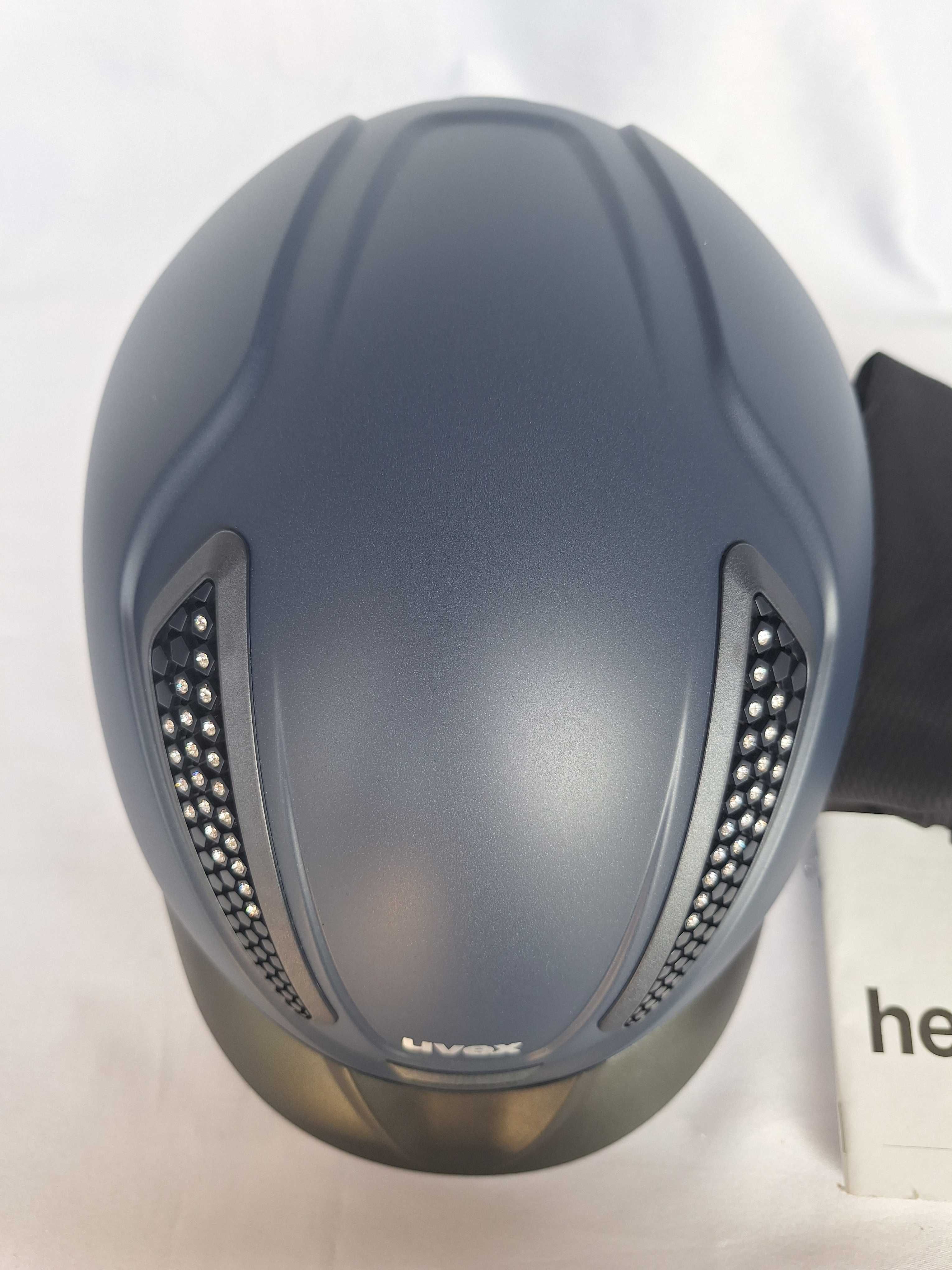 Kask jeździecki toczek Uvex Perfexxion II Glamour Blue XS-S 54-55cm