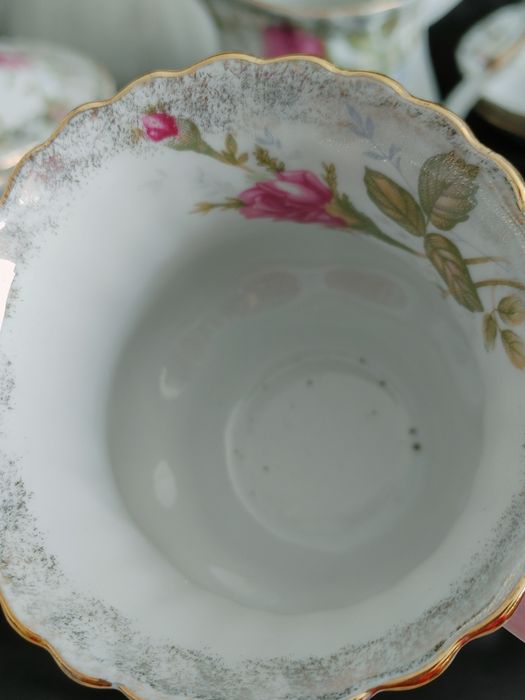 Serwis kawowy Chodzież IWONA do kawy herbaty złota róża prl retro