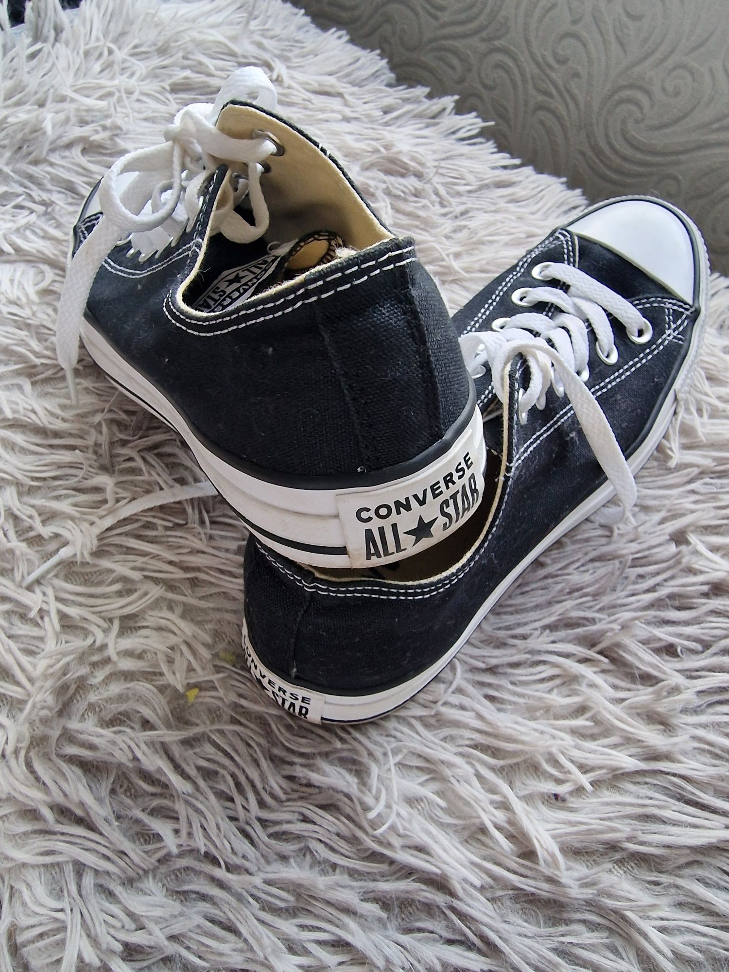 Класичні чорно-білі низькі кеди Converse All Star 39розмір