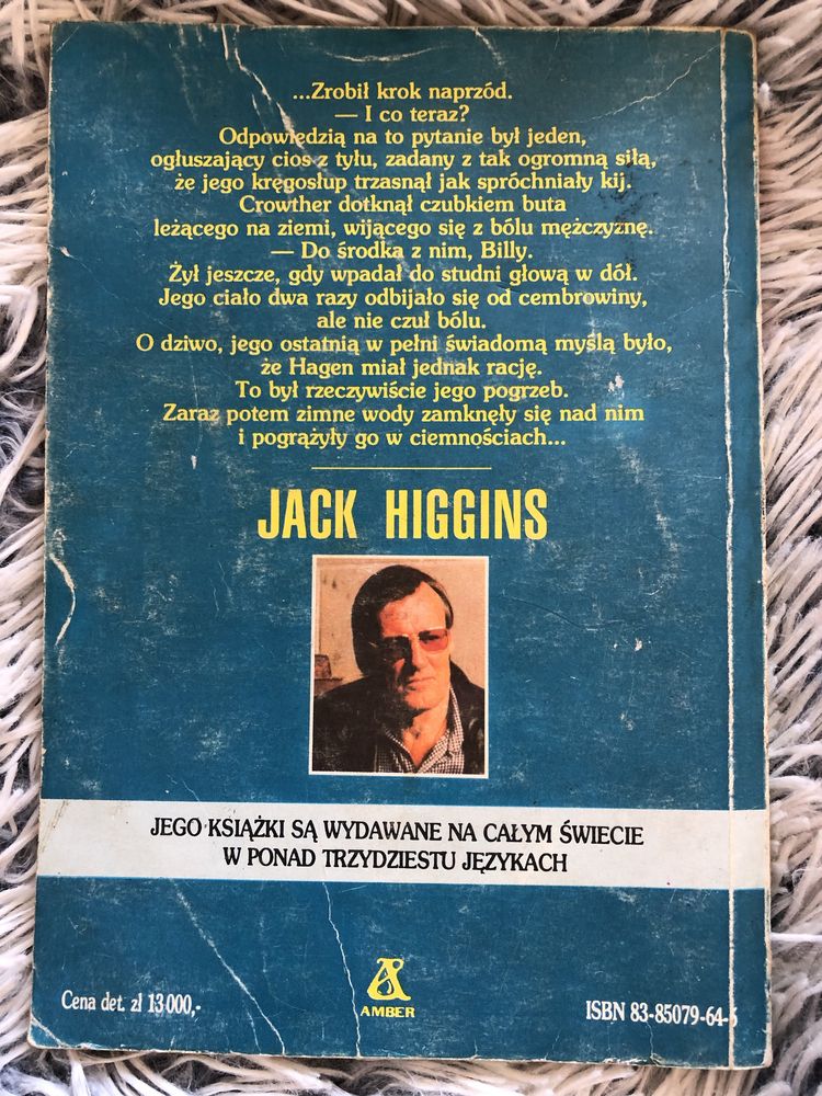 Książka Jack Higgins „Mroczna Strona Ulicy”